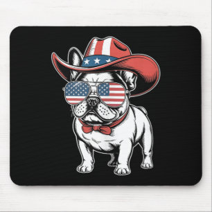 Tapis De Souris Mignonne Français Bulldog Funny Chien Usa American