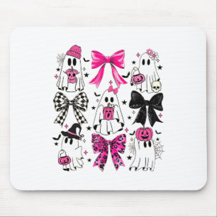 Tapis De Souris Mignonne Ghost Coquette Aesthétique Vaches roses M