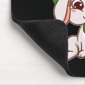 Tapis De Souris Mignonne lapin irlandais habillé pour la St Patric (Coin)