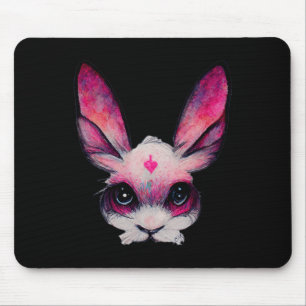 Tapis De Souris Mignonne Lapin Lapin Animal Avec Couleurs - Une Fi