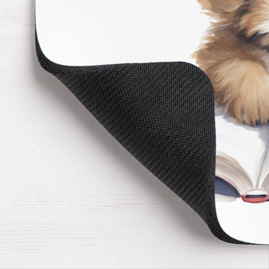 Tapis De Souris Mignonne lecture Chiot Mousepad (Coin)