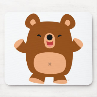 Tapis De Souris Mignonne Rire Cartoon Ours mousepad