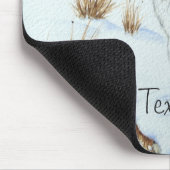 Tapis De Souris Mignonne souris et baies rouges scène de neige (Coin)