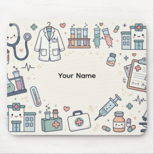 Tapis De Souris Mignons dessins médicaux Kawaii