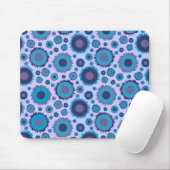 Tapis De Souris Mignons motifs de soleils multicolores bleus (Avec souris)