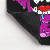 Tapis De Souris Mignons pourpres gens mangent Monster (Coin)