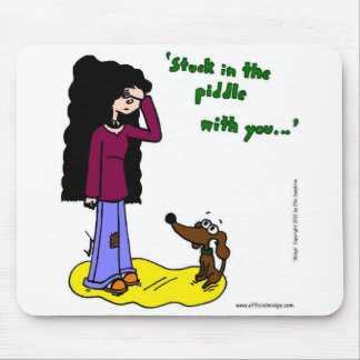 Tapis De Souris Milieu "Coincé Dans L'Aiguille Avec Vous" Mousepad