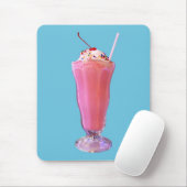 Tapis De Souris Milkshake de fraise (Avec souris)