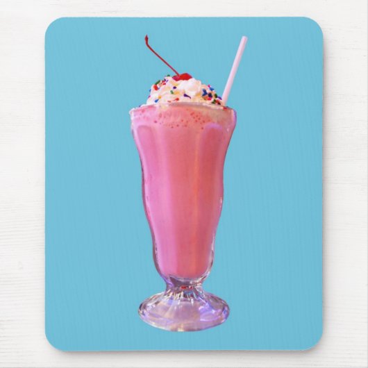 Tapis De Souris Milkshake de fraise (Devant)