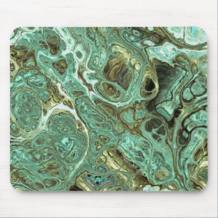 Tapis De Souris Milky Teal Marble Swirl Mouse Pad
