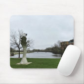 Tapis De Souris Milwaukee River, West Bend, Wisconsin (Avec souris)