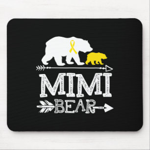 Tapis De Souris Mimi Bear Chilhood Cancer Awareness Mimi Of A War