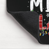 Tapis De Souris Mimi Claus Christmas Lights Pajama Family Matching (Coin)