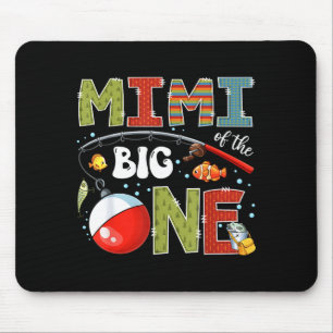 Tapis De Souris Mimi du gros pêcheur fête d'anniversaire garçon 1