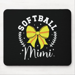 Tapis De Souris Mimi softball d'un joueur de softball Mimi Coquett