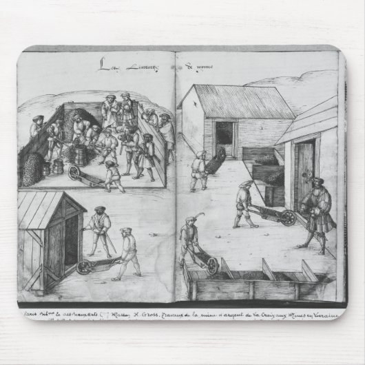 Tapis De Souris Mine argentée des Croix-aux.-Mines de La, Lorraine (Devant)