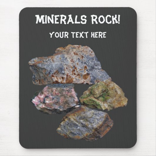 Tapis De Souris Minerals Rock Collector mignonne (Devant)