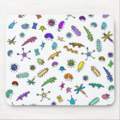 Tapis De Souris Mini Bugs et Mini Beasts (Devant)