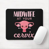 Tapis De Souris Mini-femme à votre Cervix Midwives Midwifery (Avec souris)