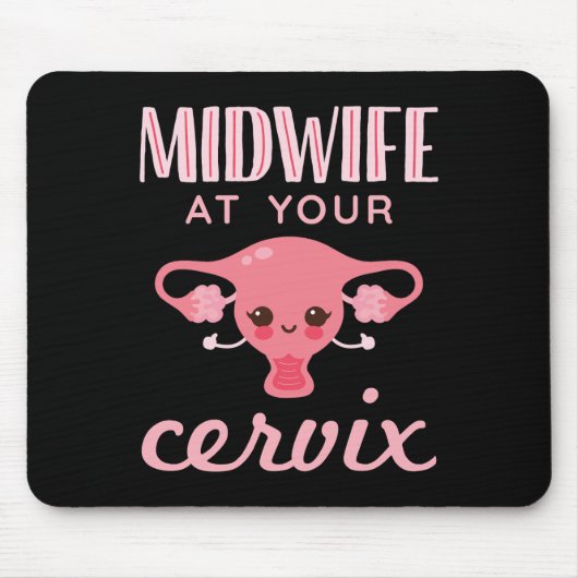 Tapis De Souris Mini-femme à votre Cervix Midwives Midwifery (Devant)