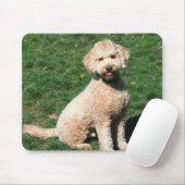 Tapis De Souris Mini mousepad de chiot de Goldendoodle (Avec souris)