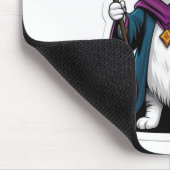 Tapis de souris Mini sorcier chat avec bâton magiq (Coin)