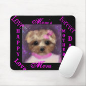 TAPIS DE SOURIS MINI YORKIE POO     (Avec souris)