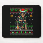 Tapis De Souris Miniature Nscher Dog Ugly Christmas Sweaters Holid (Devant)