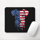 Tapis De Souris Miniature Schnauzer américain du 4 juillet AAAmeri (Avec souris)