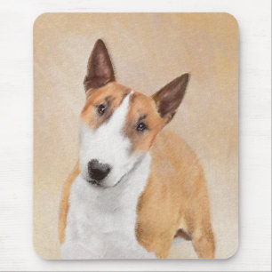 Tapis De Souris Miniature Taureau Terrier Peinture - Joli Original