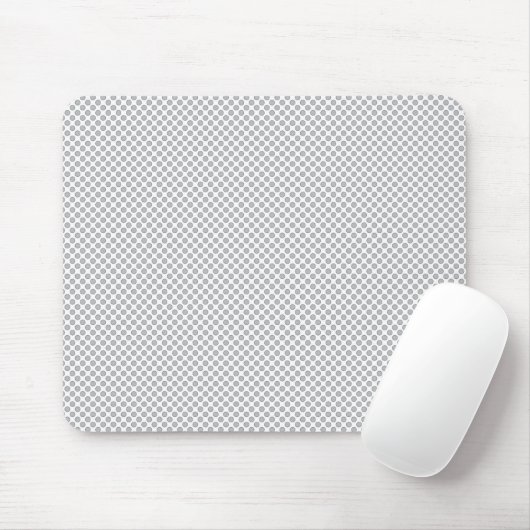 Tapis De Souris Minimal Grey Polka Dot Pattern  (Avec souris)