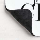 Tapis De Souris Minimal moderne Le PDG Noir (Coin)