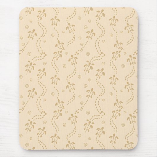 Tapis De Souris Minimal Turtle Trail Pattern (Devant)