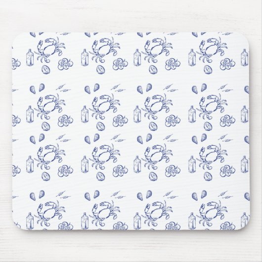 Tapis De Souris Minimalisme de fruits de mer (Devant)