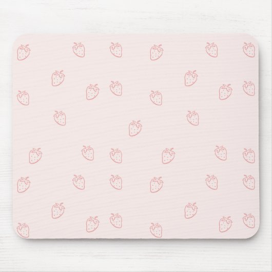 Tapis De Souris Minimalisme de la Fraise (Devant)