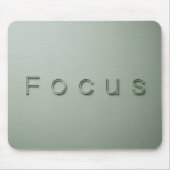 Tapis De Souris Minimalisme Moderne FOCUS Citation Esthétique Vert (Devant)