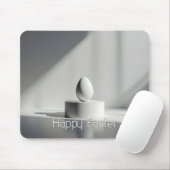 Tapis De Souris Minimalist Easter Egg on Modern Pedestal (Avec souris)