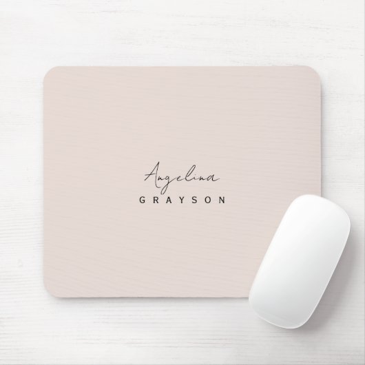 Tapis De Souris Minimalist handwritten script, simple and modern (Avec souris)