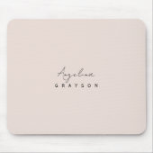 Tapis De Souris Minimalist handwritten script, simple and modern  (Devant)