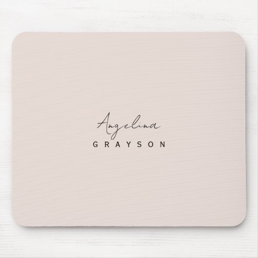 Tapis De Souris Minimalist handwritten script, simple and modern  (Devant)
