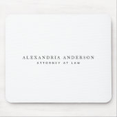 Tapis De Souris Minimalist White Lawyer Professional (Devant)