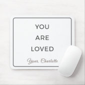 Tapis De Souris Minimalist You Are Loved Desk Mouse Pad (Avec souris)