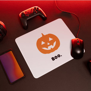 Tapis De Souris Minimaliste BOO. Citrouille – Halloween minimalist