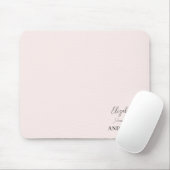 Tapis De Souris Minimaliste moderne rose pâle (Avec souris)