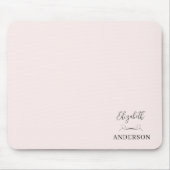 Tapis De Souris Minimaliste moderne rose pâle (Devant)