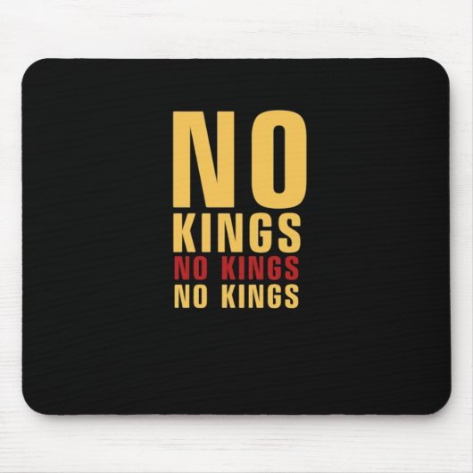 Tapis De Souris Minimalistic Design No Kings Rebellious No Kings C (Devant)