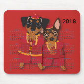 Tapis de souris minimum chinois de calendrier de (Devant)