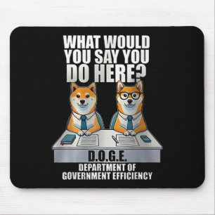 Tapis De Souris Ministère De L'Efficacité Gouvernementale D.o.g.e