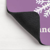 Tapis De Souris MinneSnowta avec flocon de neige (Coin)