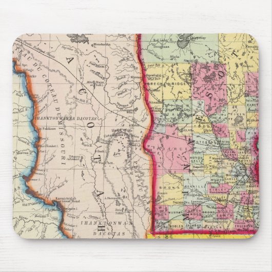 Tapis De Souris Minnesota Et Dacotah (Devant)